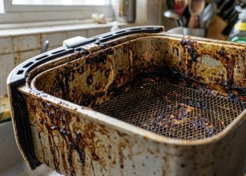 Jeito rápido de remover crostas de gordura da air fryer e deixá-la novinha e pronta para uso