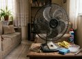 Limpe o ventilador sem remover a grade, um método fácil que pode ser feito com utensílios de cozinha