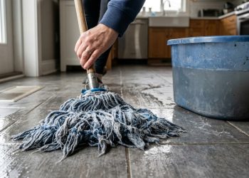 Por que o mop sintético está sendo menos usado na limpeza e quais são as alternativas mais saudáveis?