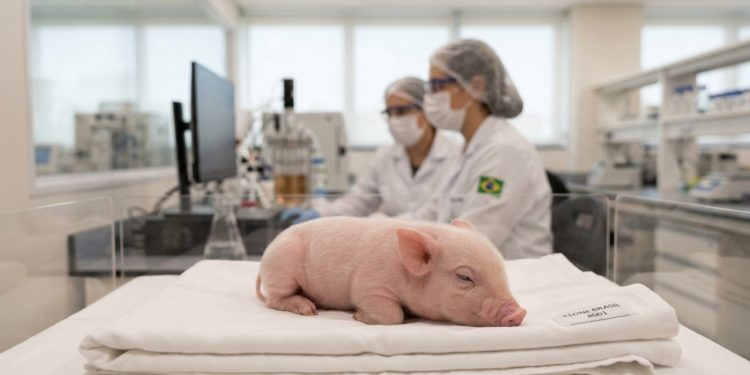 Pesquisadores brasileiros anunciam o nascimento do primeiro porco clonado do país