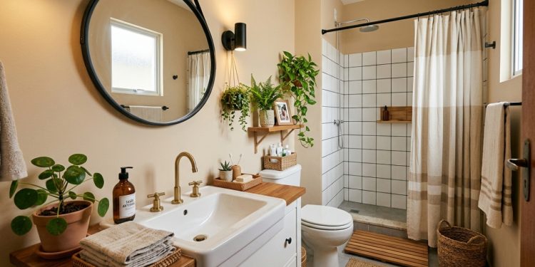 Transformando um banheiro pequeno e sem graça em um ambiente moderno estilo Pinterest