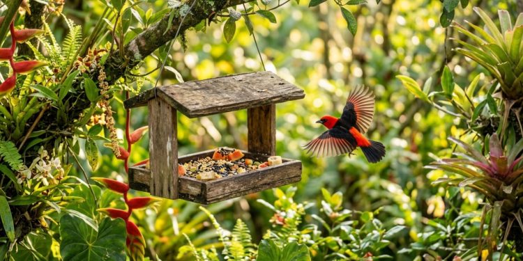 Ter um jardim frequentado por pássaros não é questão de sorte