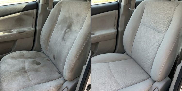 A solução caseira que remove manchas do banco do carro sem precisar pagar lavagem profissional