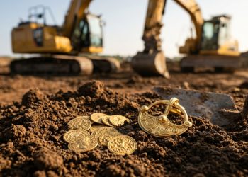 Operários foram construir uma rodovia e encontraram 22.000 artefatos celtas, ouro e joias de 2.000 anos