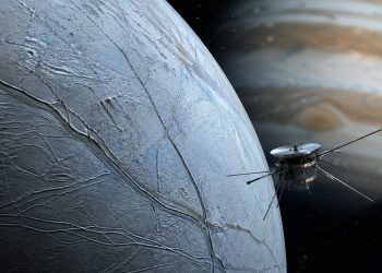 Sonda espacial europeia observa uma lua gelada de Júpiter em busca de sinais de habitabilidade.