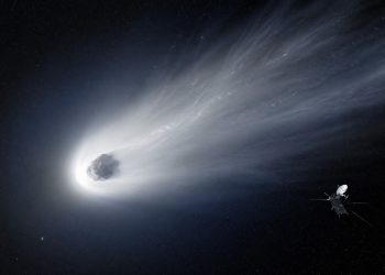 Cometa interestelar é observado por uma sonda espacial durante uma missão a Júpiter.