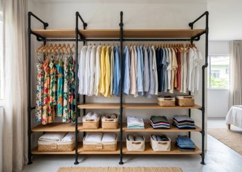 Closet aberto com PVC vira tendência em decoração e você consegue fazer em casa com esse passo a passo