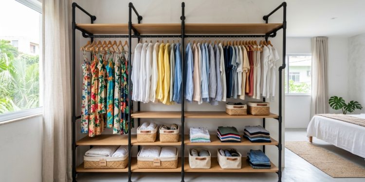 Closet aberto com PVC vira tendência em decoração e você consegue fazer em casa com esse passo a passo