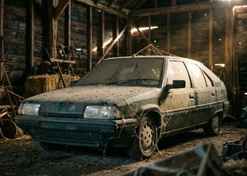 Família abre celeiro após 38 anos e encontra o Citroën BX do engenheiro que ajudou a quebrar o recorde mundial de velocidade