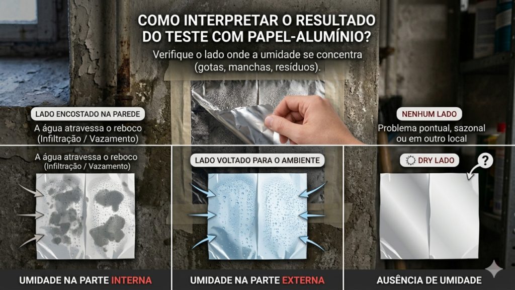 teste com papel-alumínio 