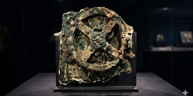 Engrenagens da máquina de Anticítera revelam a sofisticação de um mecanismo astronômico com mais de 2 mil anos.