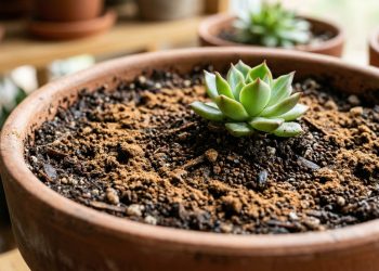 O que acontece com as suas plantas de interior se você colocar borra de café misturada com canela na terra