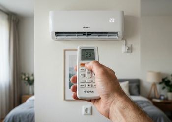 Um quarto pequeno com um ar-condicionado de alta potência economiza energia elétrica ou isso é apenas ilusão?