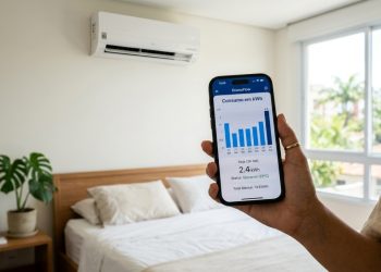 Quanto aumenta na conta de energia usar o ar-condicionado durante 8h em dias quentes