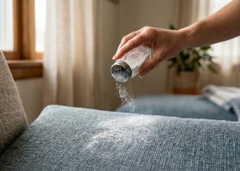 Seu sofá está com cheiro estranho? Usar bicarbonato assim pode remover o odor sem precisar lavar a seco