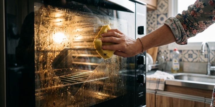 O vidro do forno brilha como espelho: este truque caseiro dá conta até das manchas que parecem impossíveis