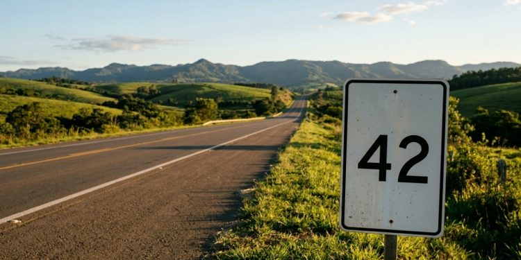 Quem viaja de carro pelo sul do Brasil ou atravessa a fronteira com a Argentina pode se deparar com uma placa de trânsito simples e desconcertante