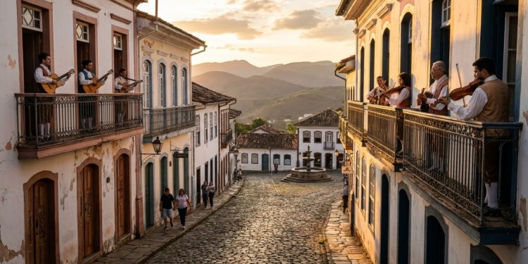 A cidade mineira que já foi a maior mina de diamantes do mundo no século 18 e hoje toca música nas sacadas dos casarões