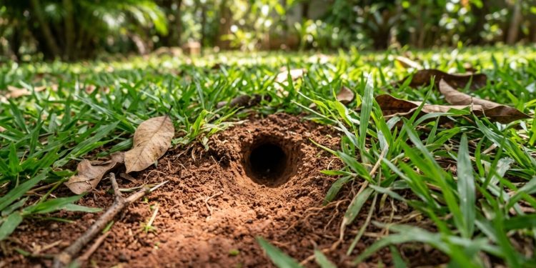 Sinais no quintal ajudam a identificar buraco de cobra e mostram como agir com segurança