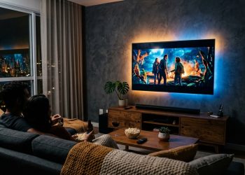 Quanto custa instalar fita LED atrás da TV para melhorar iluminação e criar um ambiente e cinema em casa