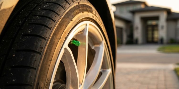 Você já reparou que as tampinhas das válvulas dos pneus podem ter cores diferentes?