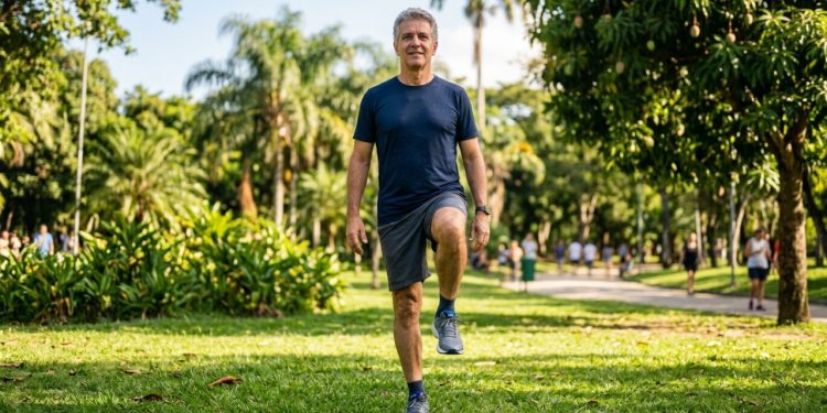 Se você consegue ficar equilibrado em só um pé por esse tempo, significa que você está bem para a sua idade