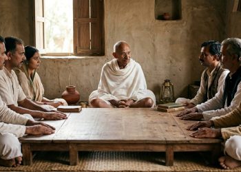 Gandhi ensinou sobre alcançar a paz quando disse: "A paz não é a ausência de conflito, mas a capacidade de lidar com ele"