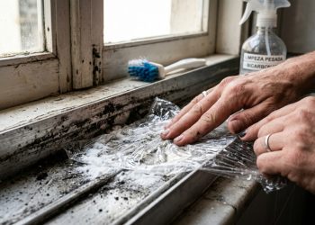 Aplique bicarbonato de sódio e filme plástico nos trilhos da janela: por que isso é recomendado e para que serve