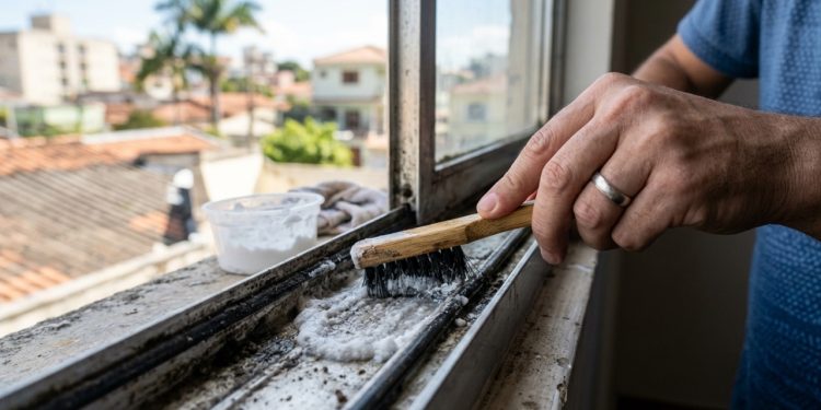 Aplique bicarbonato de sódio nos trilhos das janelas: para que serve e por que os especialistas em limpeza o recomendam