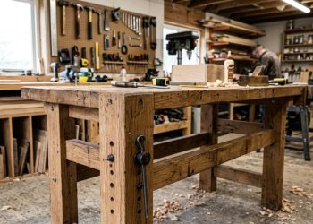 Como fazer uma mesa de madeira com altura regulável de forma simples e gastando pouco