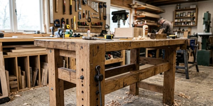 Como fazer uma mesa de madeira com altura regulável de forma simples e gastando pouco