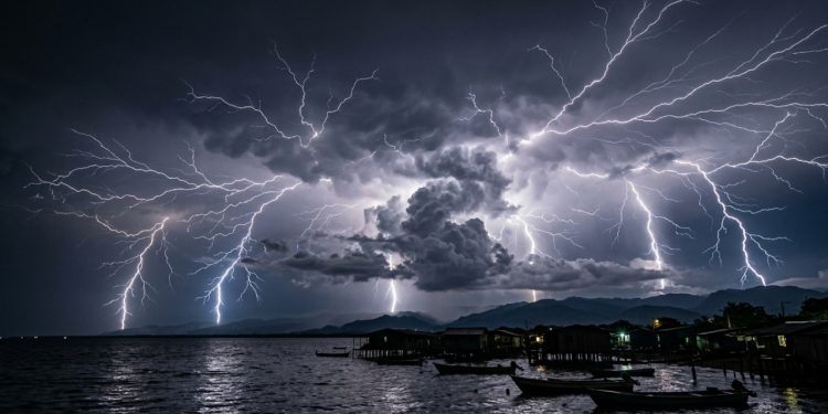 Esse lugar recebe 28 raios por minuto e um céu em chamas por 160 dias consecutivos