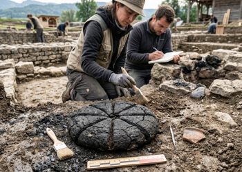 Pão carbonizado de 2.000 anos foi encontrado em um acampamento militar romano