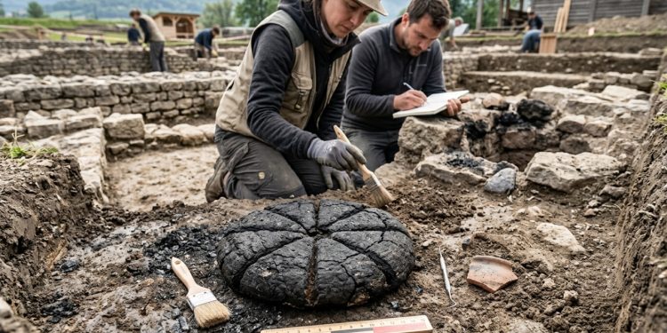 Pão carbonizado de 2.000 anos foi encontrado em um acampamento militar romano
