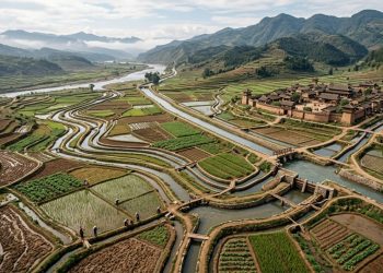 Antiga rede de canais hidráulicos identificada na China tem cerca de 4 mil anos