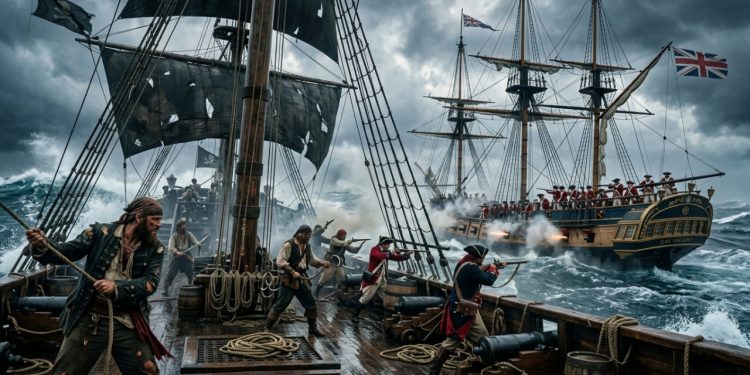 Qual era a diferença entre piratas e corsários?
