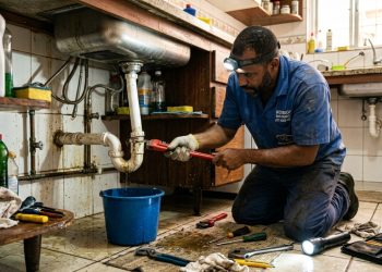 Esses são os valores que um encanador cobra para desentupir pia da cozinha e eliminar o acúmulo de água e mau cheiro