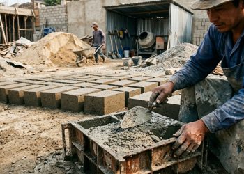 A técnica usada para fabricar blocos e gastar muito menos na construção ou reforma