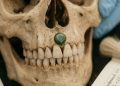 A “Joia dentária" de jade verde foi encontrada em uma criança maia de 7 anos