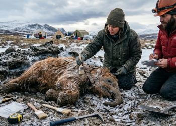 Filhote de mamute de 30.000 mil anos foi encontrado preservado no Canadá
