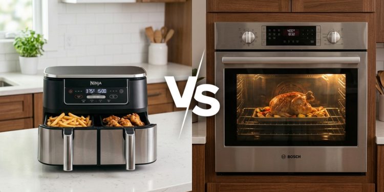 Air fryer ou forno elétrico: qual realmente gasta mais energia no uso do dia a dia