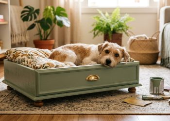Como fazer uma caminha de cachorro usando uma gaveta velha que ia para o lixo