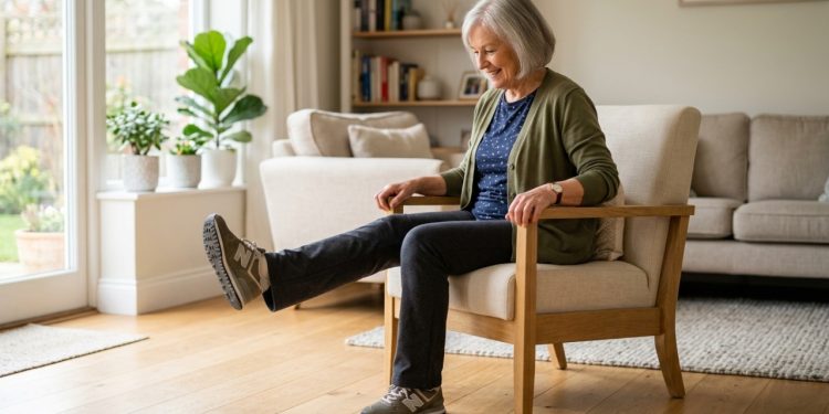 Exercícios simples para pessoas com mais de 65 anos que fortalecem os joelhos e previnem quedas em casa