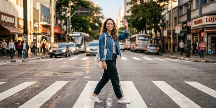 É rápido, quase automático: o motorista freia, você atravessa e ergue a mão antes de chegar à calçada