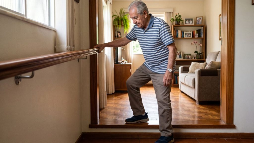 Exercícios simples para pessoas com mais de 65 anos que fortalecem os joelhos e previnem quedas em casa