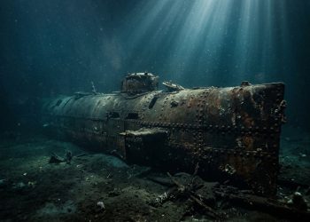 Quando a Marinha encontrou este submarino afundado, a tripulação estava morta e sentados