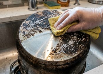 Ninguém acredita até testar: o truque com sal que remove manchas de metal e panela queimada