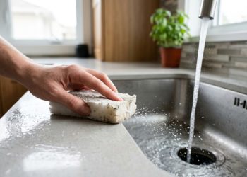 Esponjas de limpeza comuns liberam trilhões de fibras de microplástico