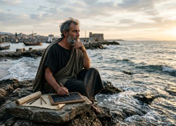 Tales de Mileto, filósofo grego: "Para alcançar a felicidade, o homem deve cuidar da saúde, da compreensão e do conhecimento.”