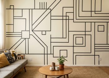 Criando uma parede decorada e super moderna para o quarto gastando menos de R$ 10,00